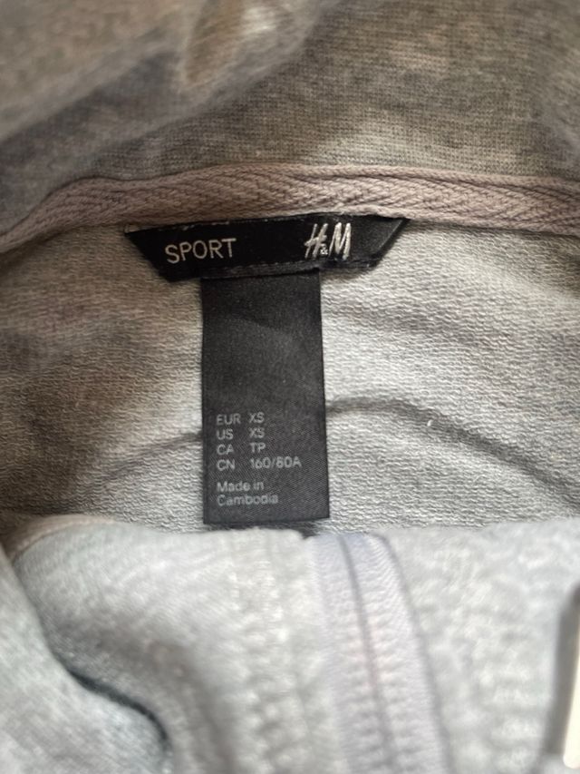 Sudadera H&M Gris Talla XS