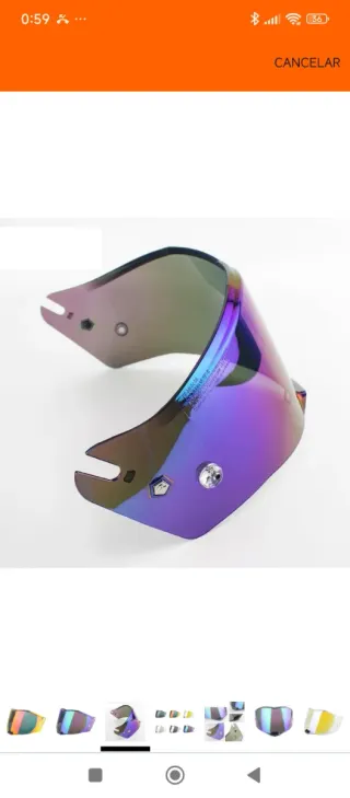 Visera Casco LS2 FF805 Lente Máscara Flip.