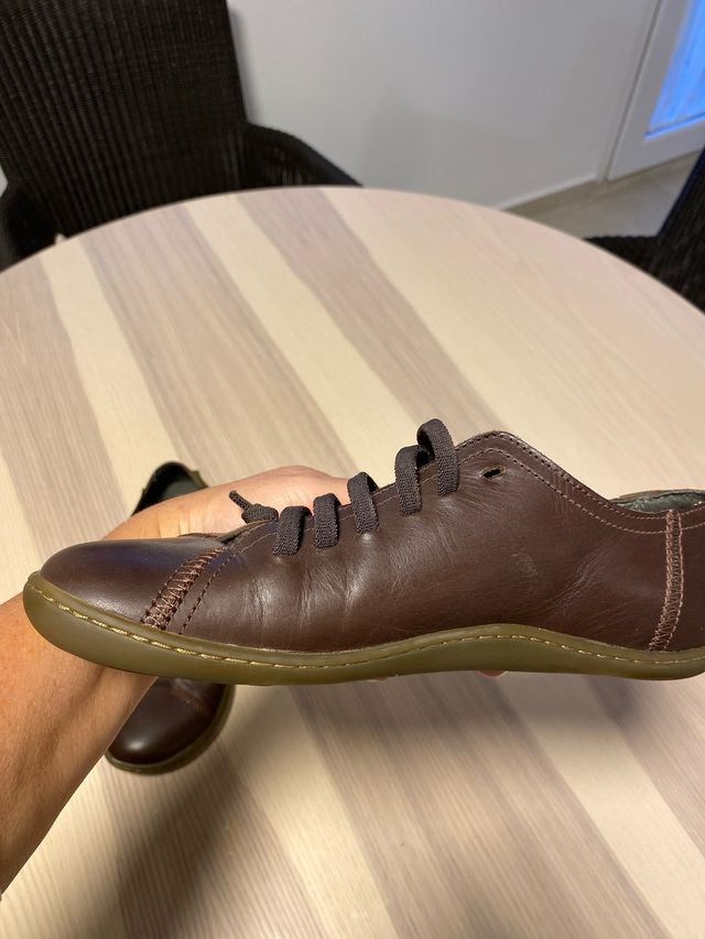 Camper Zapatos de Cuero Marrón