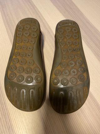 Camper Zapatos de Cuero Marrón