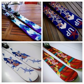 SNOWBLADES 120cm. ESQUIS CORTOS. BIG FOOT.