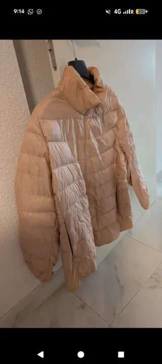 Plumífero El Corte Inglés rosa palo mujer