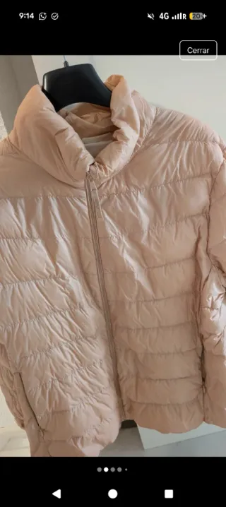 Plumífero El Corte Inglés rosa palo mujer