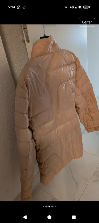 Plumífero El Corte Inglés rosa palo mujer