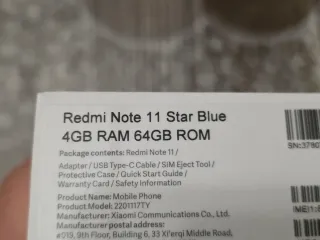 Xiaomi Redmi Note 11 Star Blue NFC