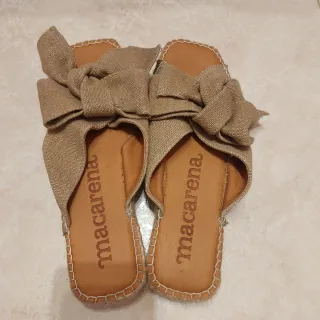 Sandalias Macarena Esparto Beige