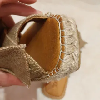 Sandalias Macarena Esparto Beige