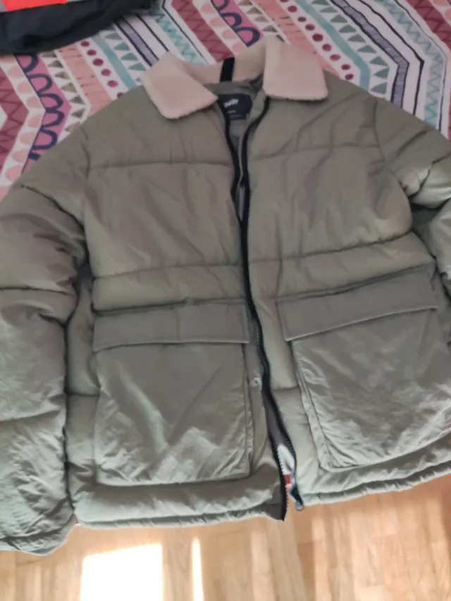 Chaqueta acolchada verde talla M