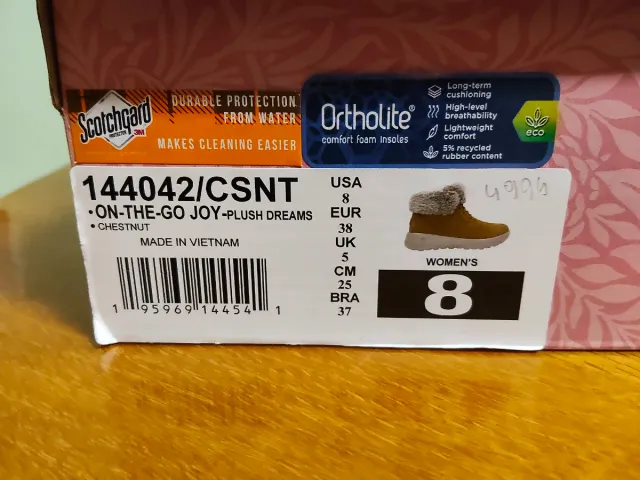 Botas Skechers Go Walk Invierno Beige