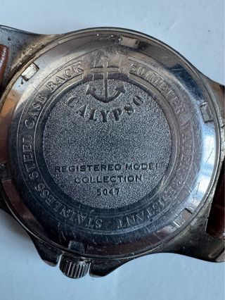 Reloj Calypso Correa Marrón y Esfera Blanca