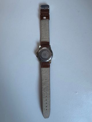 Reloj Calypso Correa Marrón y Esfera Blanca