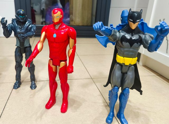 Figuras Acción Marvel: Spiderman, Superman, Hawkey