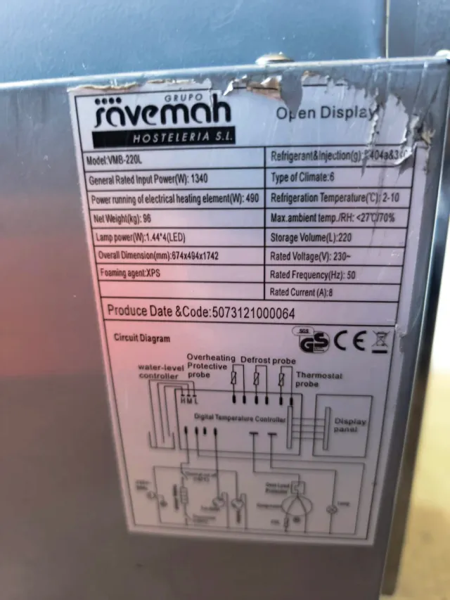 Vitrina Refrigerada Expositora