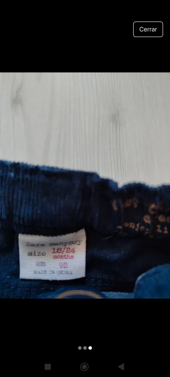 Pantalones Zara bebé