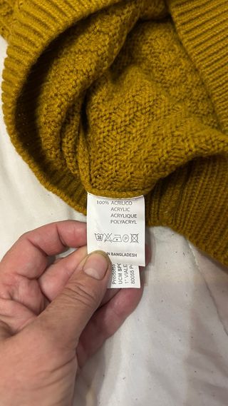 Maglione Cottonella Uomo Giallo Taglia M