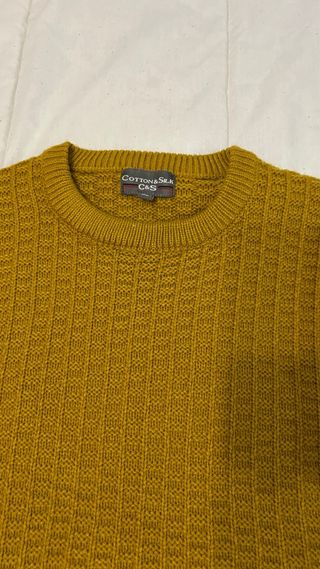 Maglione Cottonella Uomo Giallo Taglia M