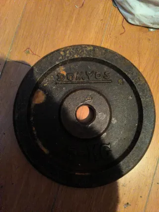 4 Discos Mancuernas Domyos 5 kg