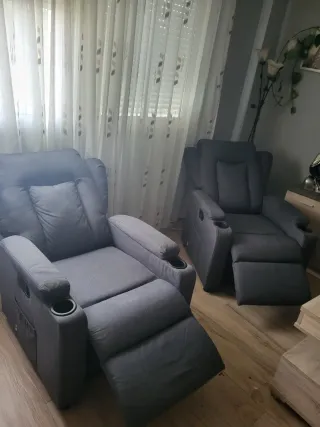 2 Poltrone relax grigie (non spedite)