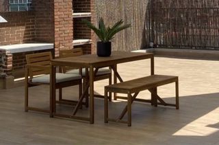 Conjunto Mesa, Banco y 2 Sillas Nammaro