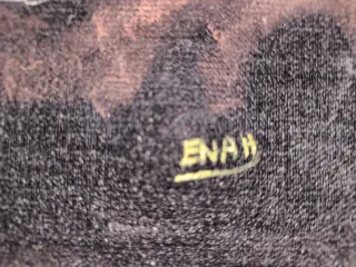 Antigua pintura Cuadro óleo sobre terciopelo