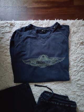 Pijama hombre azul Talla M