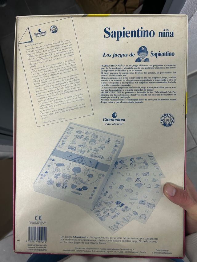 Juego Sapientino Niña Clementoni