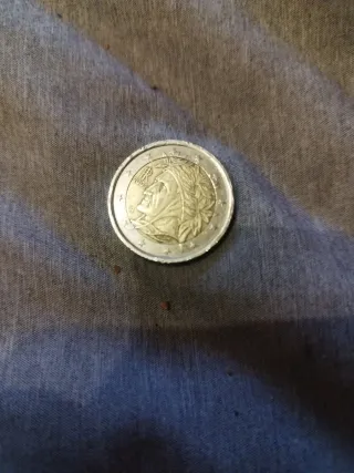 Moneda 2 Euros Italia Rara Valiosa