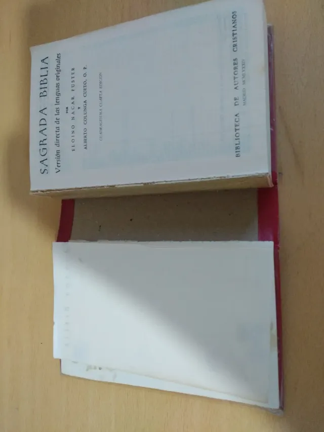 Sagrada Biblia: Nácar-Colunga