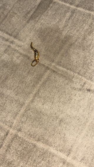 Ciondolo Corno Oro 750 pesa 2 grammi .