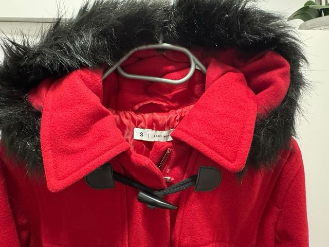 Abrigo Rojo Easy Wear Talla S