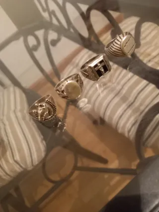 Lote 4 Anillos Plata S925