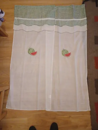 2 Cortinas Cocina 60x150 cm