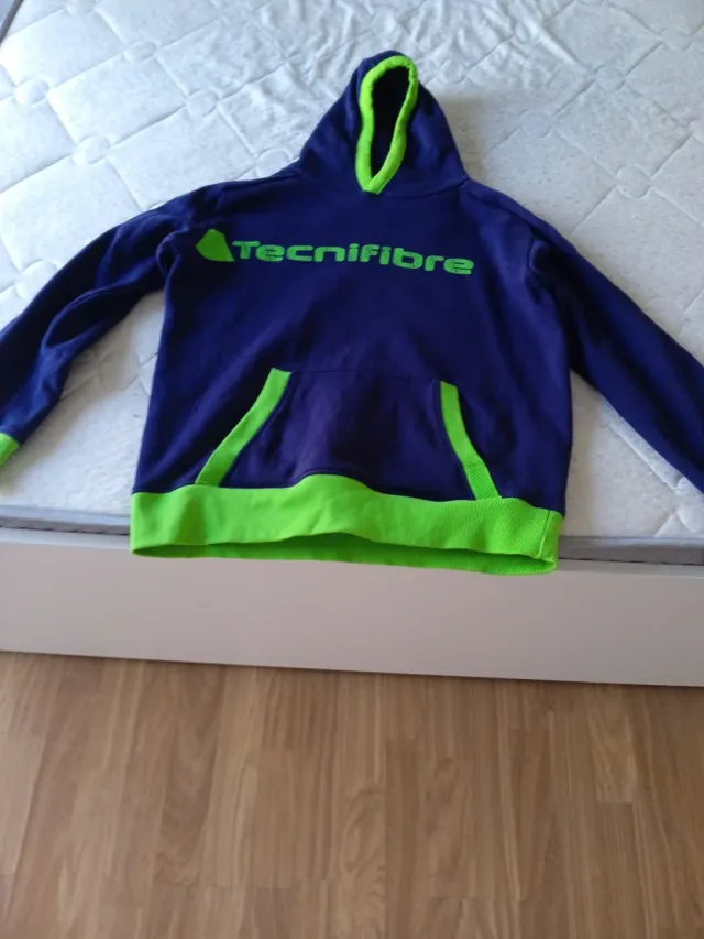 Sudadera Tecnifibre Azul y Verde