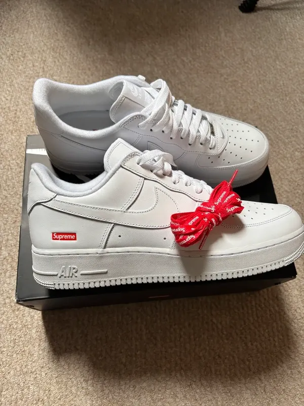 Nike Air Force 1 Low Supreme Blancas Talla 36-42