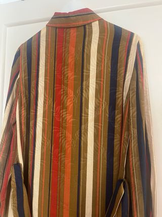 Vestido Mango Talla M Rayas Multicolor