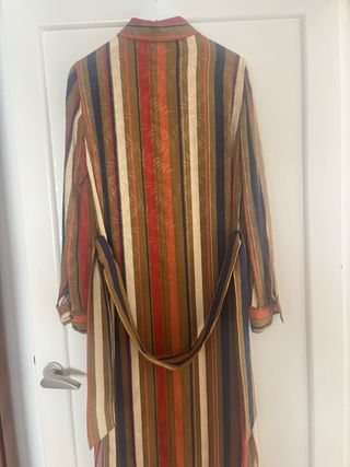 Vestido Mango Talla M Rayas Multicolor