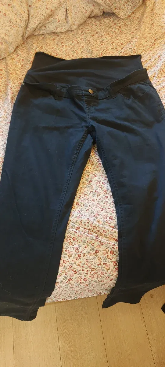 Pantalón premamá negro talla L