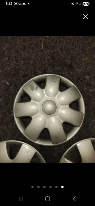 5 Tapacubos Rin (14) Usados en Condición Aceptable