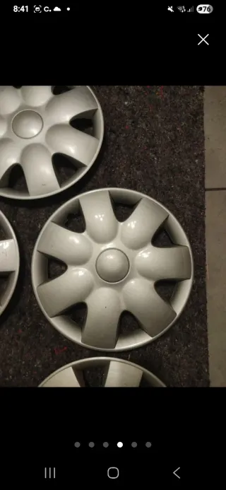 5 Tapacubos Rin (14) Usados en Condición Aceptable