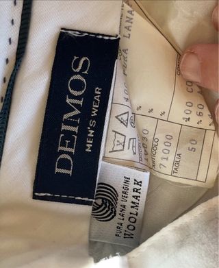 Pantalone uomo pura lana Tg 50 grigio