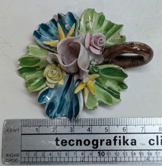 Capodimonte Set di 3 piccoli segnaposto porcellana