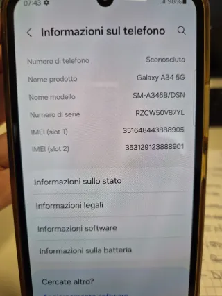 Samsung A34 5G Cellulare
