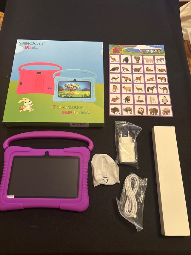 Tablet Infantil Veidoo 7 Rosa/Morada