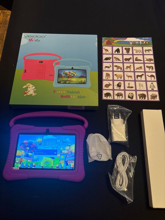 Tablet Infantil Veidoo 7 Rosa/Morada