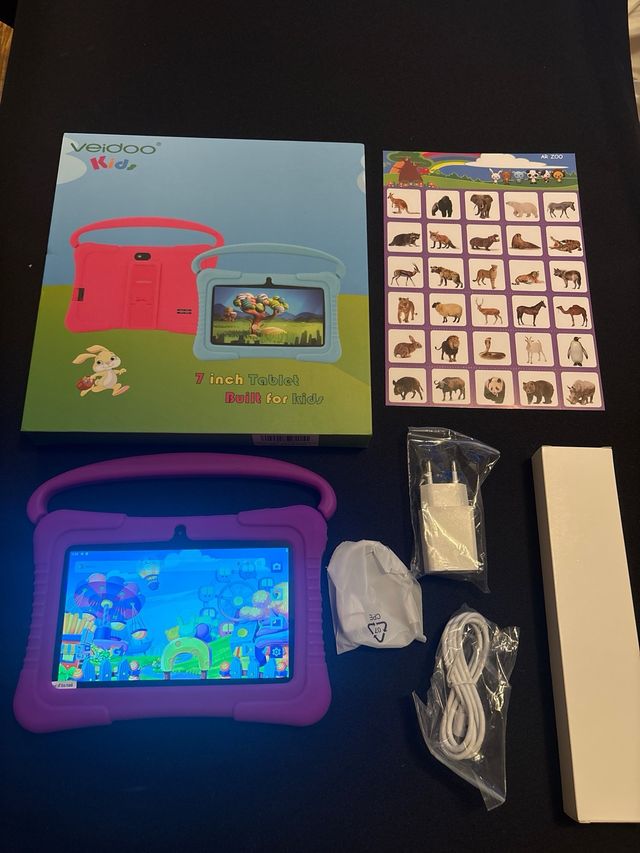 Tablet Infantil Veidoo 7 Rosa/Morada