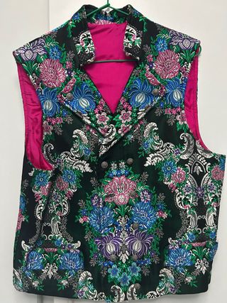 Chaleco Fallero Bordado Multicolor