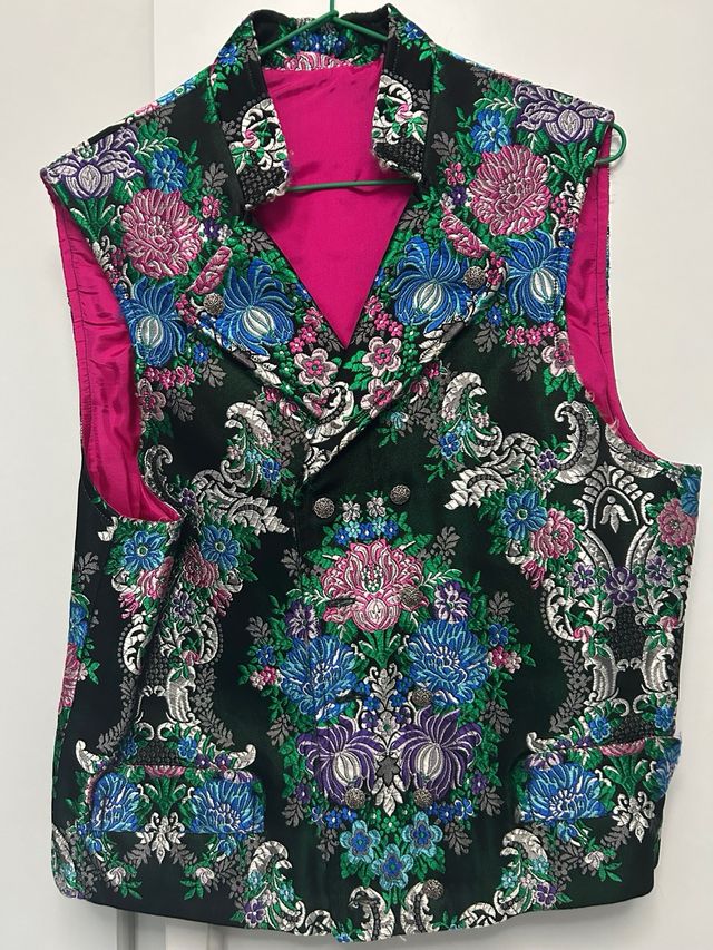 Chaleco Fallero Bordado Multicolor