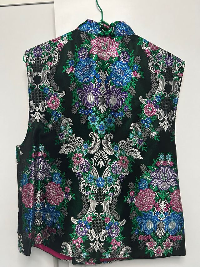 Chaleco Fallero Bordado Multicolor