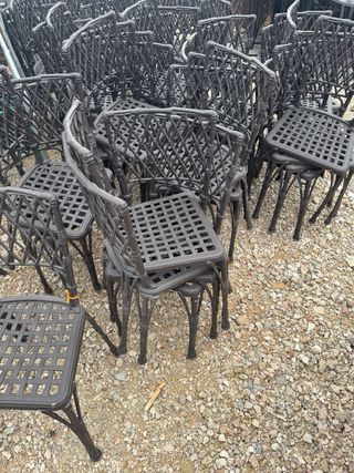 Sillas de forja de aluminio