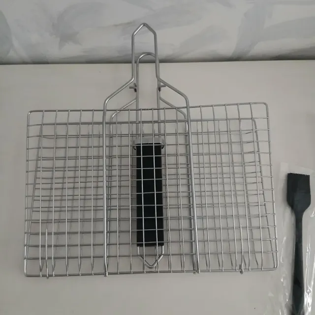 Nuovo cesto per barbecue in acciaio inossidabile